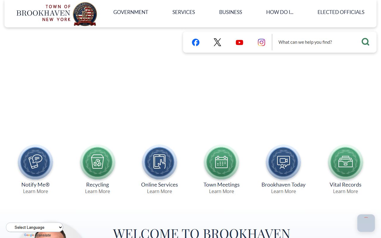 Brookhaven Town Clerk website for Brookhaven bankruptcy records