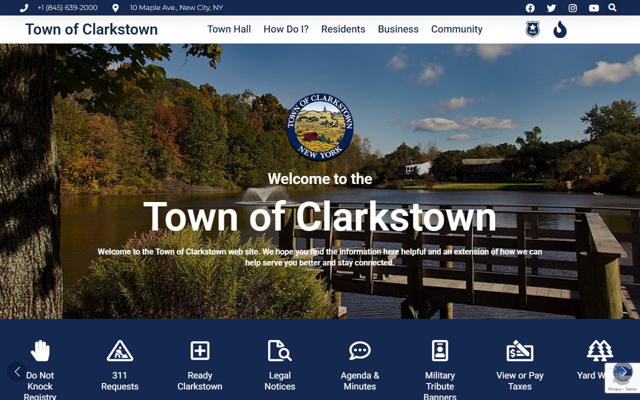 Clarkstown town website for Clarkstown bankruptcy records