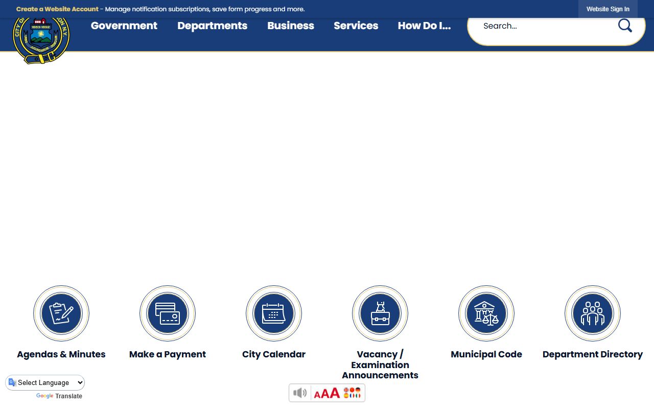 City of Mount Vernon website for Mount Vernon bankruptcy records information