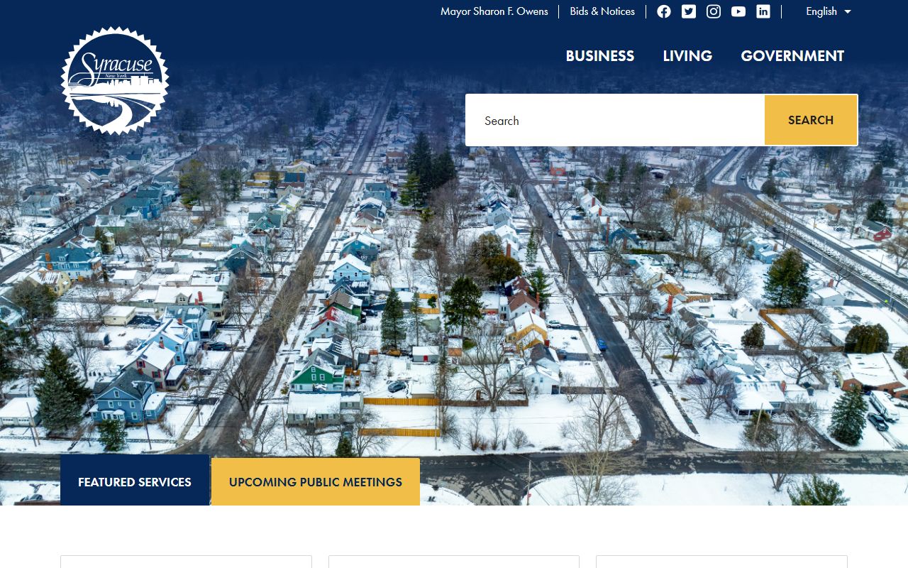 Syracuse city website for Syracuse bankruptcy records