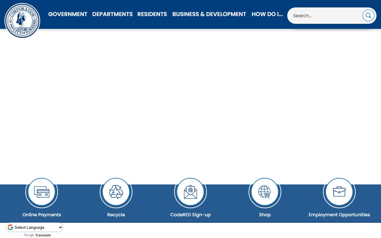 Yonkers City Clerk website for Yonkers bankruptcy records