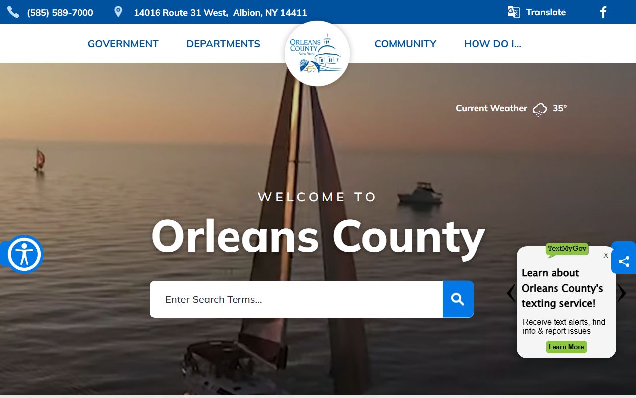 Orleans County website for bankruptcy records information
